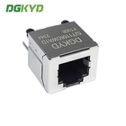 DGKYD52T1166GWA1DY1008 6P6C RJ11 Connector 180° Vertical Interface Without Light Strip Shielding Connector Empty Package