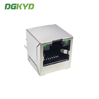 180 Degree 8P8C Modular Connector RJ45 Single Port Without Transformer