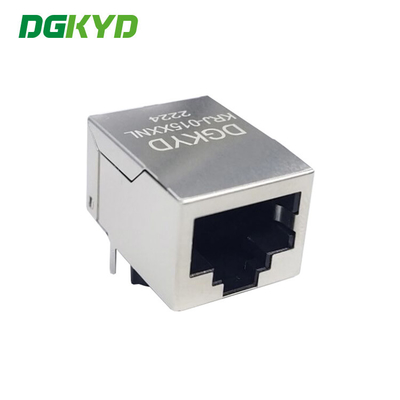 1x1 Port Cat5 Transformer RJ45 Modular Jack Minimum 1500Vrms Isolation Without Led