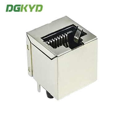 1000 Base-T ethernet connector Magnetic module, vertical insertion, metal shielded