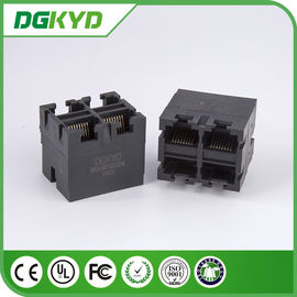 2 X 2 Multi Port Ethernet Stacked RJ45 Modular Jack for Transceiver Application