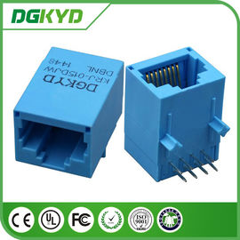 High performance Blue housing RJ45 lan jack with transformer , KRJ -015DJWDBNL