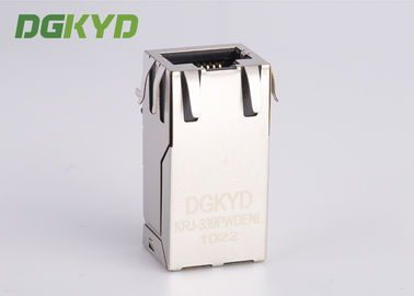 One Port PoE Rj45 Transformer , 1000m Integrated 12 Pin Rj45 For Fiber Optic Transceiver