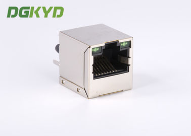 16.9MM height Cat5e Rj45 Lan Jack , vertical RJ45 modular jack with magnetic