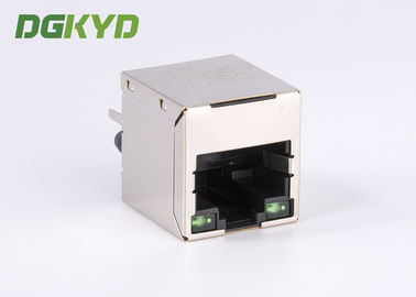 16.9MM height Cat5e Rj45 Lan Jack , vertical RJ45 modular jack with magnetic