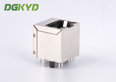 16.9MM height Cat5e Rj45 Lan Jack , vertical RJ45 modular jack with magnetic