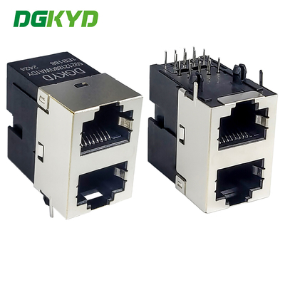 RJ45 multi port shielded connector 2X1 short body half package DGKYD59212188GWA1DY1EB188