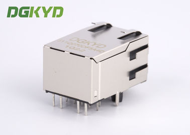 25.4mm Integrated Ethernet RJ45 Connector 1000Mb Transformer Rj45 Jack Cat6 W Led