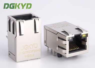 25.4mm Integrated Ethernet RJ45 Connector 1000Mb Transformer Rj45 Jack Cat6 W Led