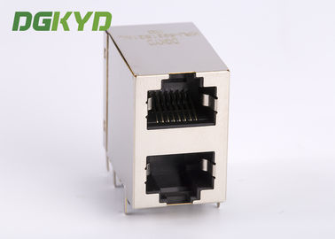 KRJ -5921S21NL Shielded Rj45 Connector 8 Pin Modular Jack 2x1 Offset Stack Jack