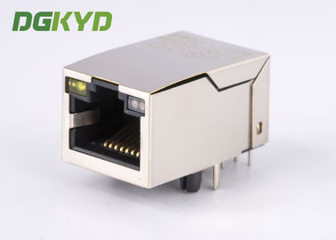 Ethernet Magnetic socket RJ45 with Transformer 1000 BASE-TX 10P8C tab up OEM/ODM