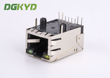 10/100 Base single port 6P8C RJ45 modular jack ethernet connector with lan filter