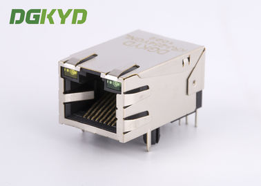 10/100 Base single port 6P8C RJ45 modular jack ethernet connector with lan filter