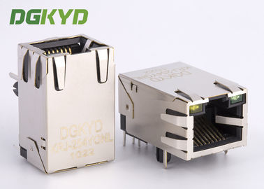 10/100 Base single port 6P8C RJ45 modular jack ethernet connector with lan filter