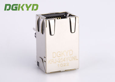 10/100 Base single port 6P8C RJ45 modular jack ethernet connector with lan filter