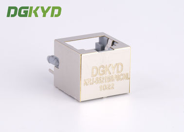 15mm Height PBT Gray 8p8c Pcb Mount Low Profile Rj45 Keystone Jack Without Transformer