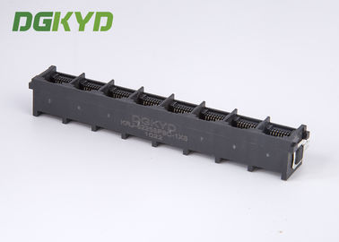 90 degrees 1x8  right angle RJ45 Female Jack 8 ports network switch connectors