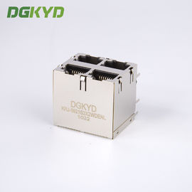Shield Dual Deck 2x2 Rj45 Ethernet Connector Quad Ports Network Switch Jack