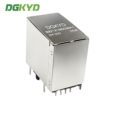 RJ45 Multi Port Shielded Connector Without Light Strip Shielding Stacked Type DGKYD59212188GWA1DY1EG