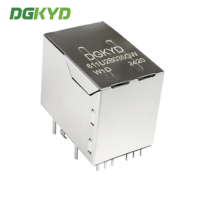 RJ45 With USB Connector Modular Block Socket USB2.0 6U DGKYD611U2B035GWW1D