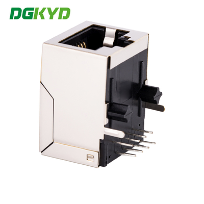 KRJ-141CNL RJ45 Connector 1X1 Port Facing Downwards With Shielded Unlit Crystal Head