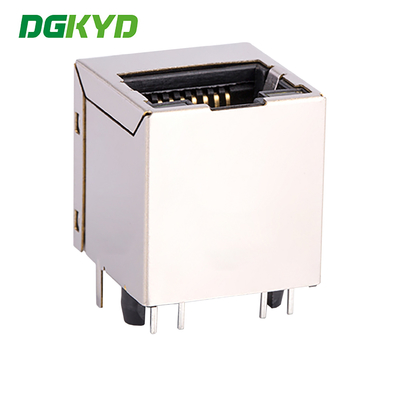 KRJ-180DYGZNL Vertical RJ45 Connector , RJ45 Ethernet Connector With Internal Magnetic Transformer