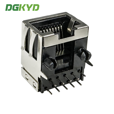 RJ45 Interface Socket 10P10C With Shielded Ethernet Port Connector DGKYD56221111HWA1DY1