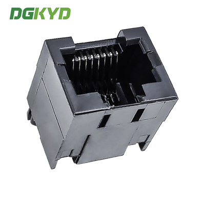 RJ45 All Plastic Ethernet Port Connector Black 8P8C Without Filter DGKYD52T1188IWA1DY1