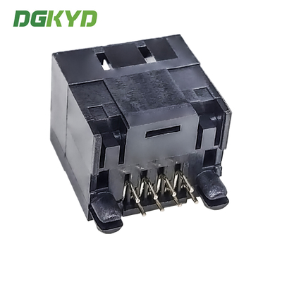 RJ45 All Plastic Ethernet Port Connector Black 8P8C Without Filter DGKYD52T1188IWA1DY1