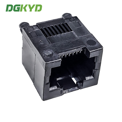 RJ45 All Plastic Ethernet Port Connector Black 8P8C Without Filter DGKYD52T1188IWA1DY1
