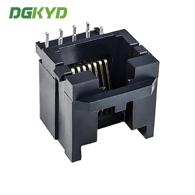 RJ45 Bottom Socket 0-degree Series Black 8P8C Without Filter DGKYD01188IWW1DB1057