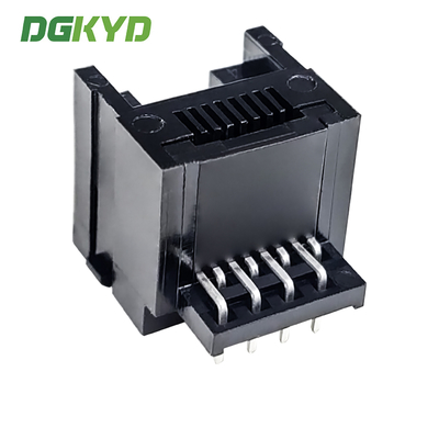 RJ45 Bottom Socket 0-degree Series Black 8P8C Without Filter DGKYD01188IWW1DB1057