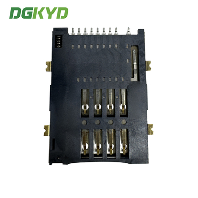 SIM Card Holder PUSH 8P+1P Pillarless Telephone Card Holder TF SIM CONNECTOR DGKYDSIM18H81W6A2Y3WS286