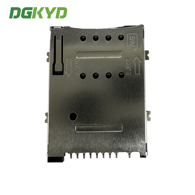SIM Card Holder PUSH 8P+1P Pillarless Telephone Card Holder TF SIM CONNECTOR DGKYDSIM18H81W6A2Y3WS286