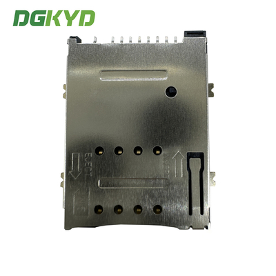 SIM Card Holder PUSH 8P+1P Pillarless Telephone Card Holder TF SIM CONNECTOR DGKYDSIM18H81W6A2Y3WS286