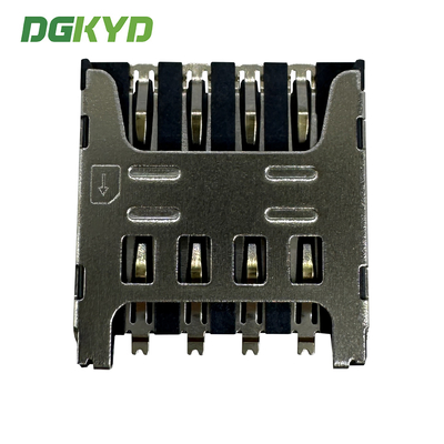 Micro Card Holder SIM Drawer Style 1.5H 8P Telephone Card Holder TF SIM CONNECTOR DGKYDSIM15H8A6A2Y3WSC286