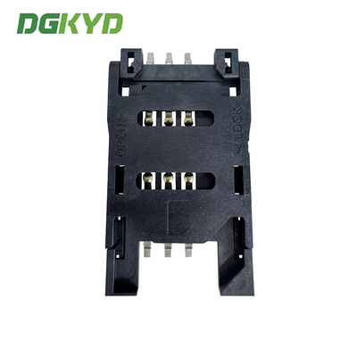 SIM Card Holder 6P All Plastic Flip Top Telephone Card Holder DGKYDSIM26H6A6A2Y3WSG286