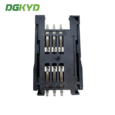 SIM Card Holder 6P All Plastic Flip Top Telephone Card Holder DGKYDSIM26H6A6A2Y3WSG286