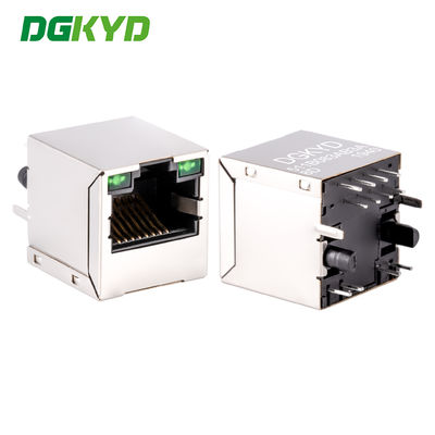 16.9MM height Cat5e Rj45 Lan Jack , vertical RJ45 modular jack with magnetic DGKYD511B083AB3A8D