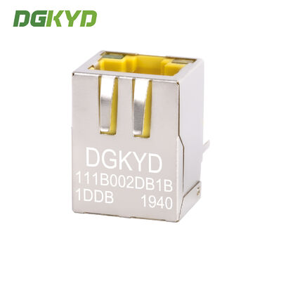 RJ45 100Mbps industrial communication network interface Ethernet socket yellow DGKYD111B002DB1DDB