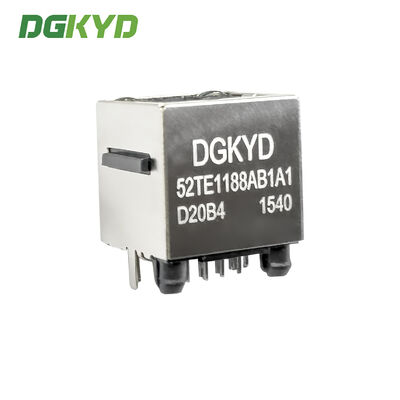 RJ45 vertical connector with light and shielding industrial Ethernet socket DGKYD52TE1188AB1A1D20B4