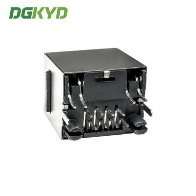 RJ45 vertical network interface direct insertion with light and shielding connector DGKYD52TE1188AB1A1DB4