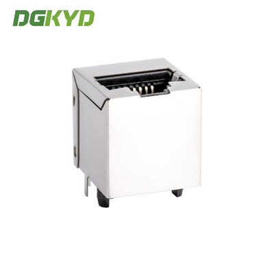 Vertical RJ45 connector 100Mbps with POE power supply crystal head socket DGKYD511B403GWA8DP