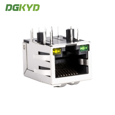 RJ45 network connector 100Mbps integrated transformer industrial network port DGKYD111B002DA2A1D