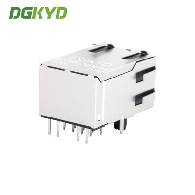 Single cell RJ45 connector 100Mbps integrated network transformer with light network interface DGKYD311B074DB2A4DN
