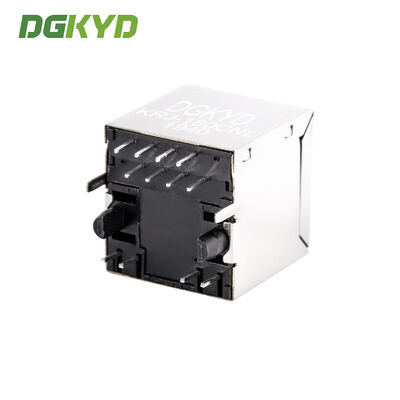 KRJ-180CNL Vertical Entry RJ45 Connector Single Port Integrated Magnetic Ethernet Jack 100Mb RJ45 With Transformer