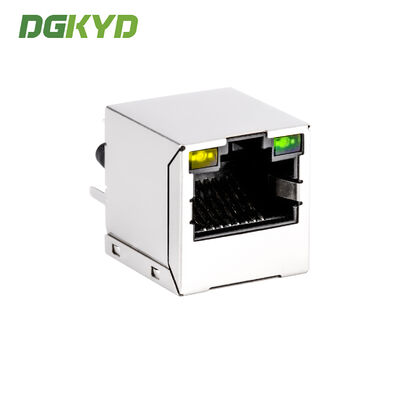 100Mbps RJ45 Connector 180-Degree Vertical Ethernet Port with PoE Direct Insertion DGKYD511B205AC1A8DP