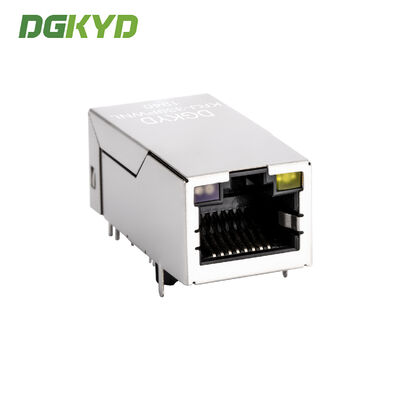 Custom Single Port 33.0mm Rj45 Lan Jack , 1000BASE micro rj45 connector PoE KRJ-339PWNL