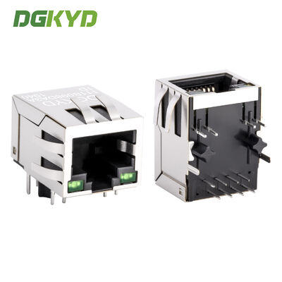 Single Port Shielded RJ45 Female Connector with Internal Isolation Transformer RJ45 Jack