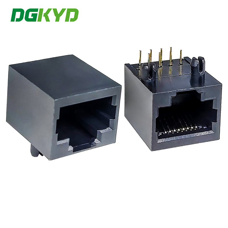 RJ45 Single Port Connector 1X1 10P8C Light Free All Plastic Gold-plated 6u DGKYD56211118IWA1DY4